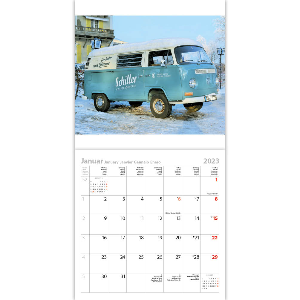 VW Bus kalender Notes&gifts