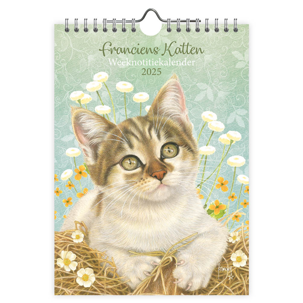 Franciens Katten WEEKnotitiekalender Femke 2025 Notes&gifts